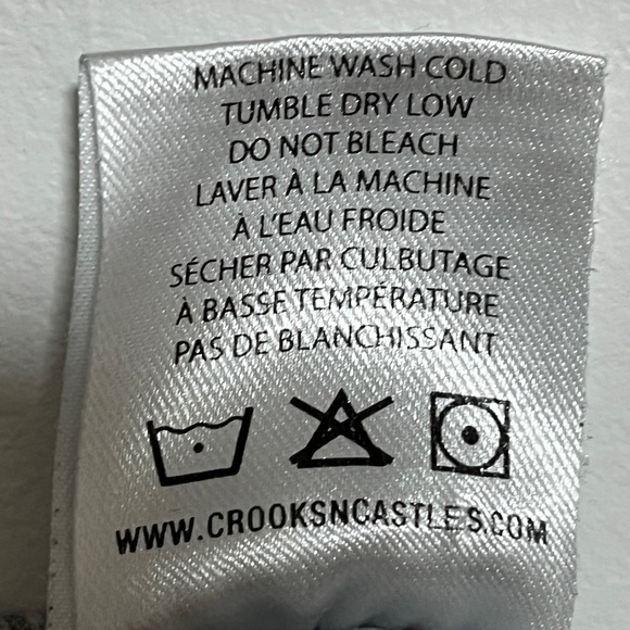 Crooks & Castles Graphic Tee - Medium - Gray Streetwear Logo Shirt - Picture 2 of 8